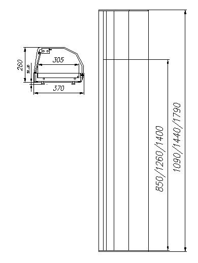 Витрина холодильная настольная Полюс Carboma ВХСв-1,0 Суши-кейс (A37) - Изображение 3