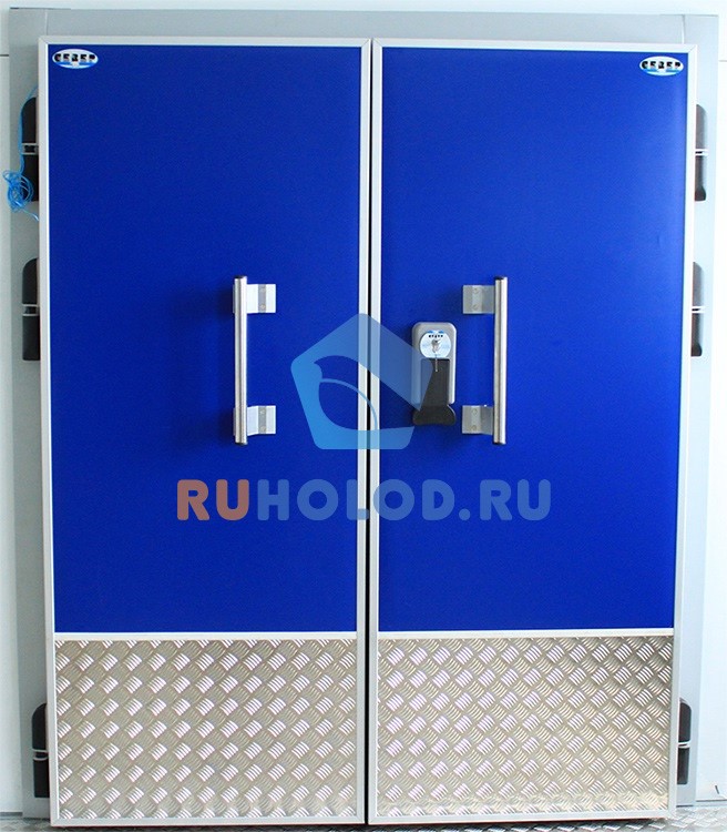 Дверь холодильная распашная двустворчатая СТ-РДД-1400*2800/80