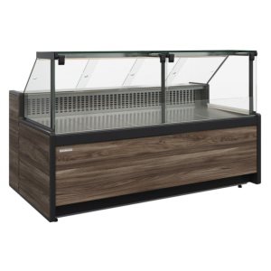 Витрина холодильная Carboma GC111 VM 2,5-1 (1008 Темный дуб) (динамика, без боковин)