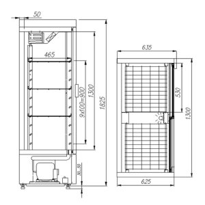 Шкаф холодильный Carboma ШХ-0,8К INOX - Изображение 2