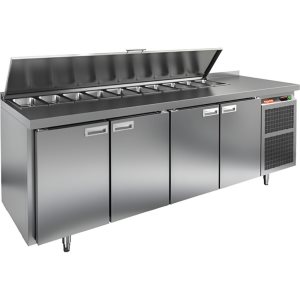 Стол холодильный для салатов HiCold SL1-1111GN (1/3) с крышкой