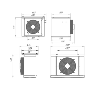 Сплит-система холодильная низкотемпературная Intercold LCM 324 FT (опция -30° С) - Изображение 3