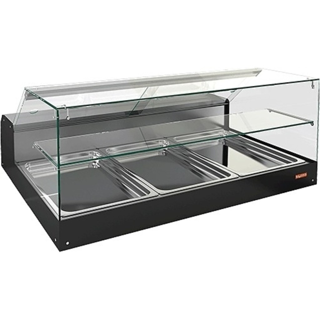 Витрина холодильная настольная HICOLD VRS 3 GN S с полкой