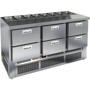 Стол холодильный для салатов HiCold SLE1-222GN (1/3) О без крышки