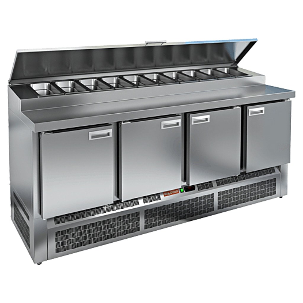 Стол холодильный для пиццы HiCold PZE1-1111GN (1/3) М