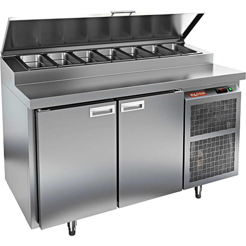 Стол холодильный для пиццы HiCold PZ1-11GN (1/3) М