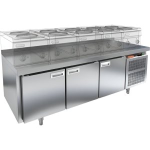 Стол охлаждаемый HiCold GN 111/TN LT под тепловое оборудование, без столещницы