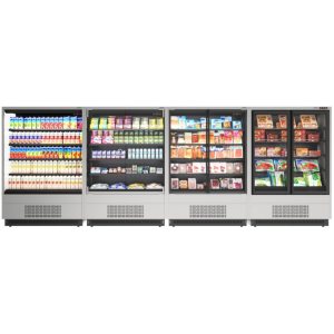 Горка холодильная Carboma FC20-07 VV 1,9-1 0300 STANDARD фронт X1 (версия 2.0) (9006-9005) (бок металл) - Изображение 3