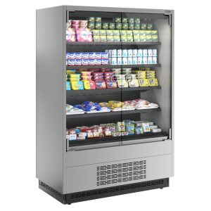 Горка холодильная Carboma FC20-07 VM 1,3-1 0300 LIGHT фронт Х0 (версия 2,0) (9006-9005) (бок металл)