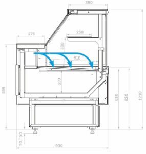 Витрина холодильная GC95 SM 2,0-1 без боковин (версия 2.0) 9006-0430 - Изображение 4