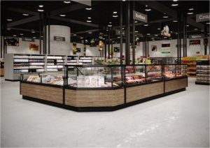 Морозильная витрина Carboma GC110 SL1,25-1 без боковин (версия 2.0) (цвет по схеме стандарт) - Изображение 2