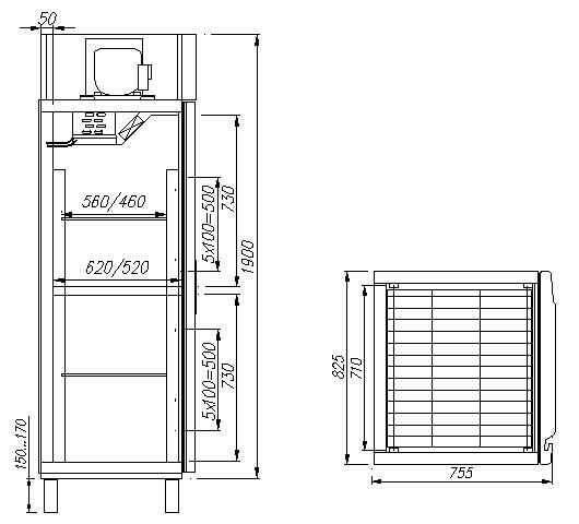 Шкаф комбинированный Полюс RF 700  - Изображение 2