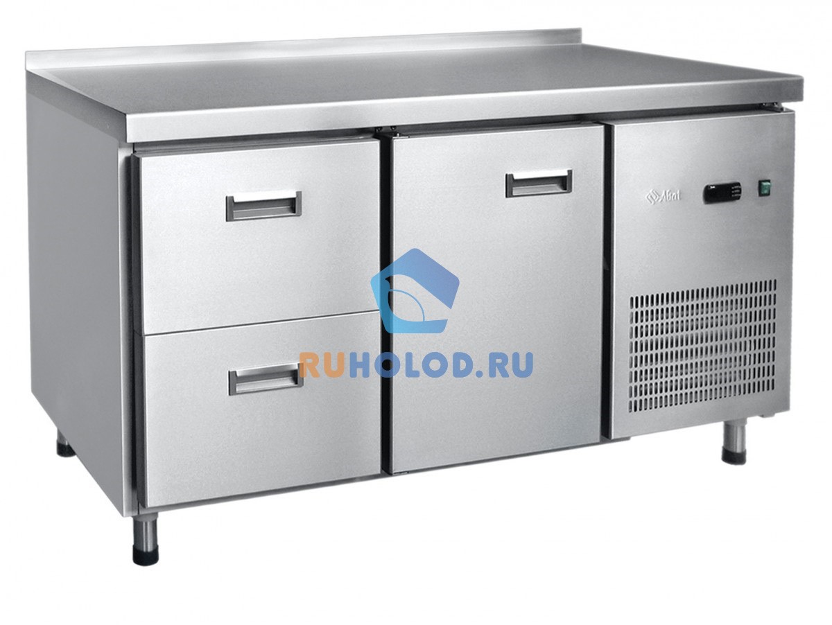 Стол холодильный Abat СХС-70-01 с бортом (ящики 1/2, ящики 1/2)