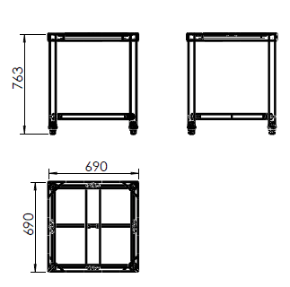 Подставка для индукционной плиты HURAKAN HKN-ICF35DX4-ST - Изображение 2