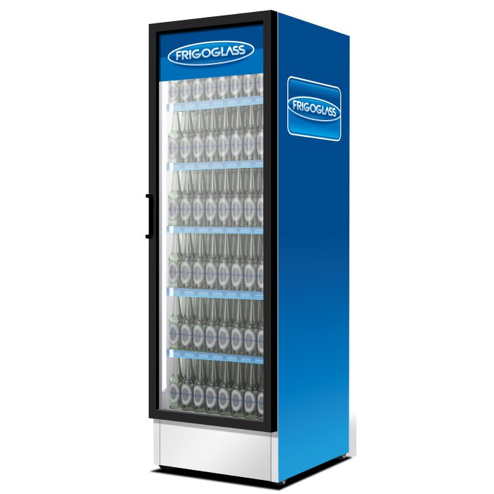 Шкаф холодильный Frigoglass Plus-500 Белый/1 LED / 5 полок/ 5 ценникодержателей / доводчик двери
