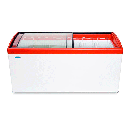 Ларь морозильный с гнутым стеклом Снеж МЛГ-600