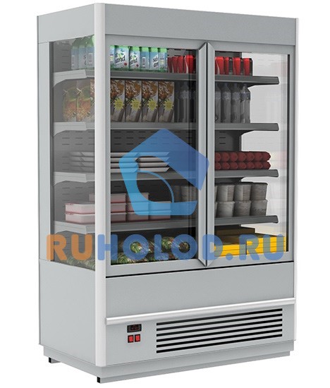 Горка холодильная Полюс Carboma FC 20-07 VV 2,5-1 (распашные двери) (CUBA FC20-07)