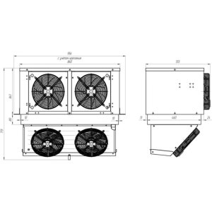 Моноблок холодильный среднетемпературный Intercold ММСМ-218 FT T (опция -10° С) - Изображение 3